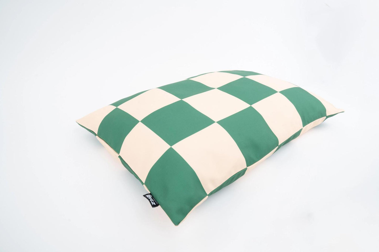 The Fritz | Dog Bed | Recycled | Machine Washable | Green Checkered