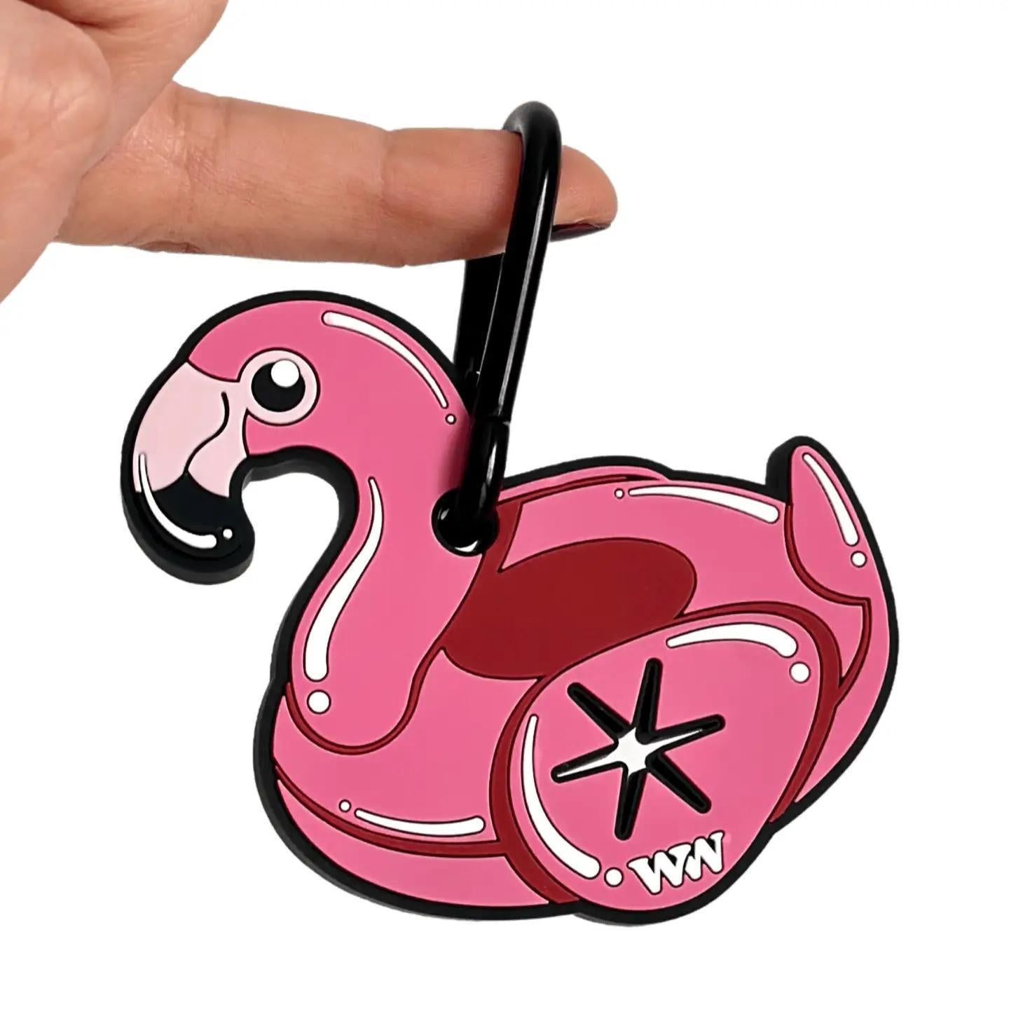 Woof & Wonder | Poopy Loop Dog Waste Bag Holder | Flamingo Pool Floatie