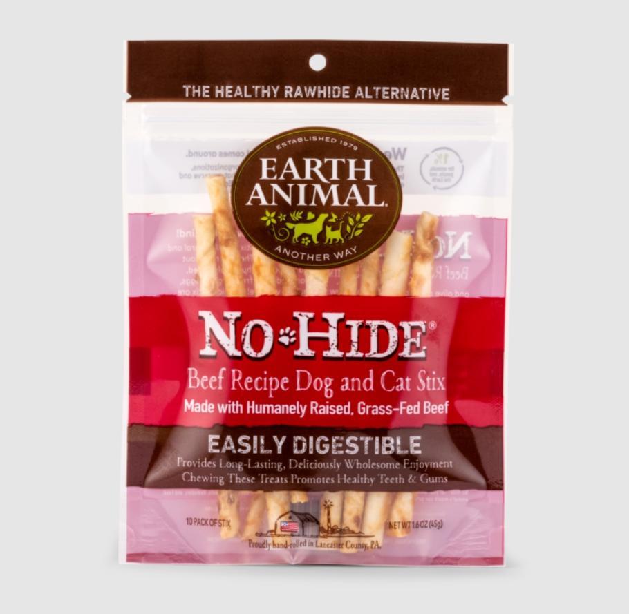 Earth Animal | No Hide Beef Stix | 10pk
