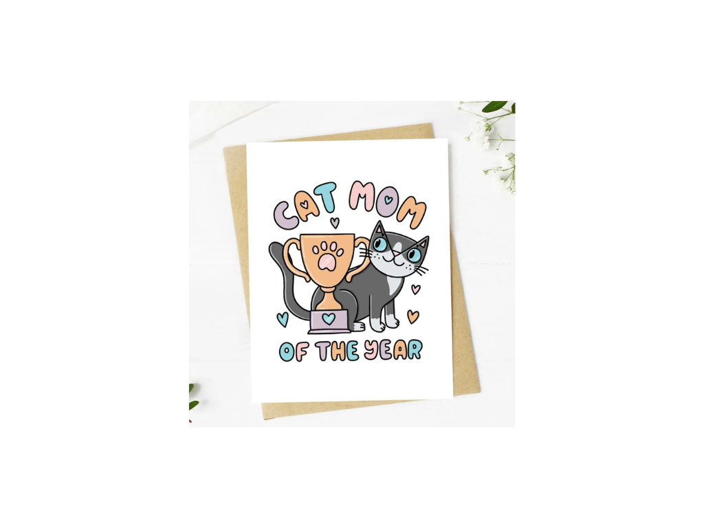 "Cat Mom of the Year" | Greeting Card