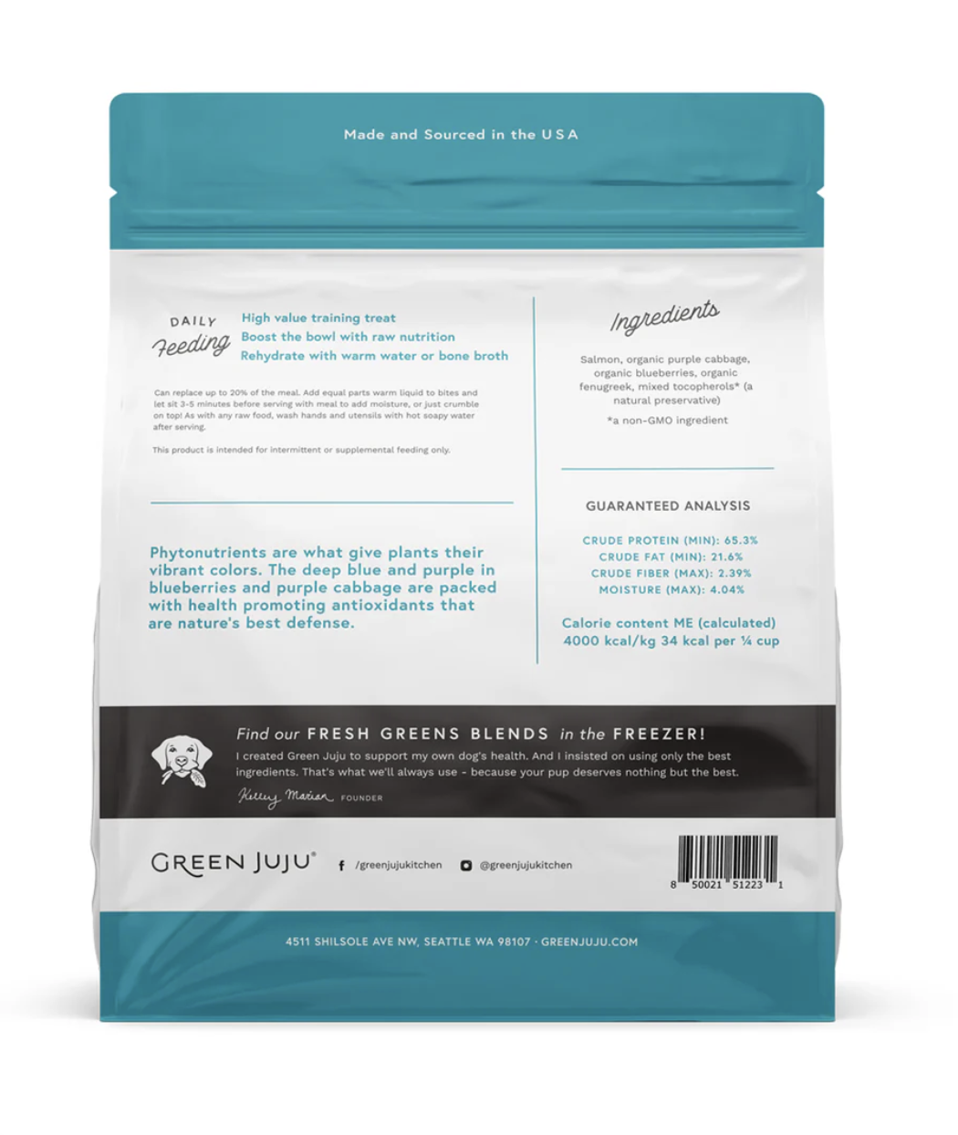 Green Juju | Salmon Blue Whole Food Bites