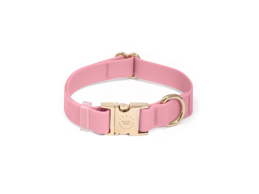 Sunny Tails | Perfect Pink Waterproof Dog Collar
