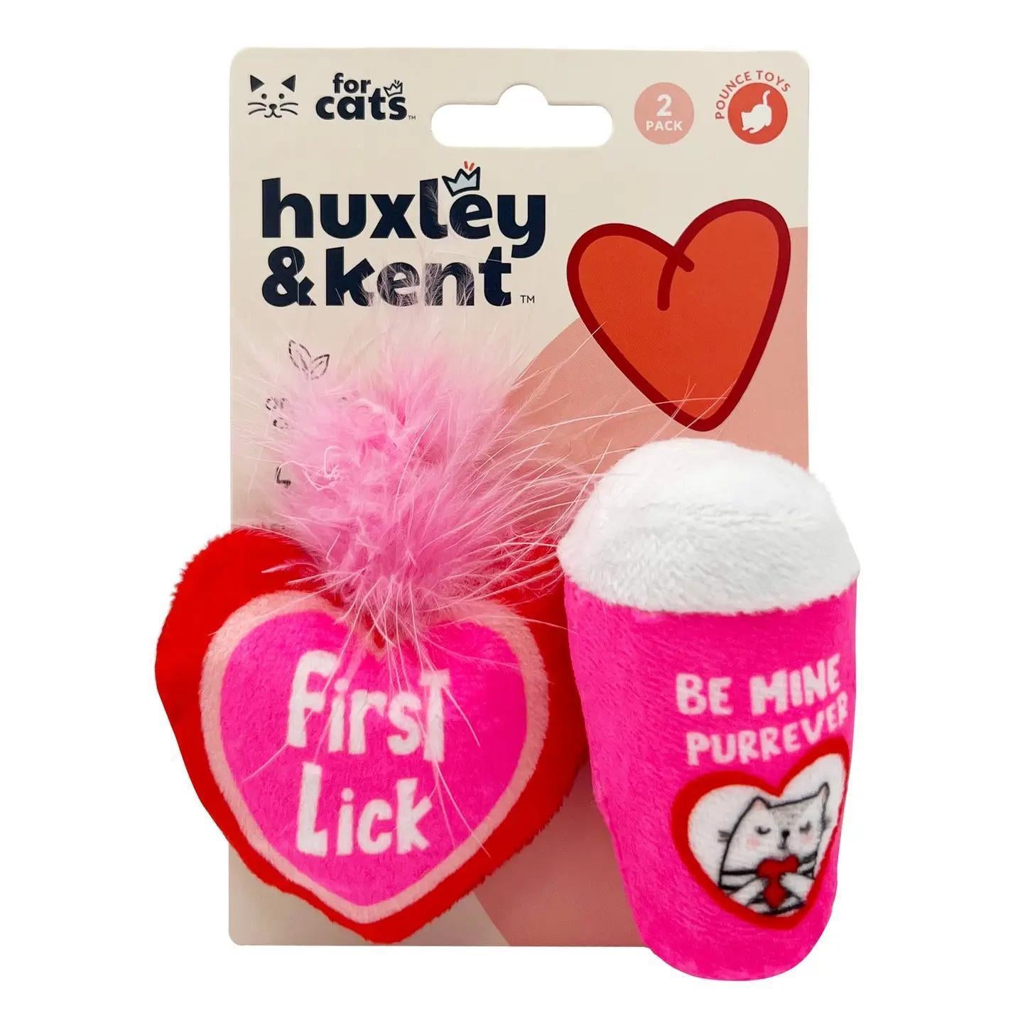 Huxley & Kent | First Lick Heart & Be Mine Coffee | Cat Toy | 2pk