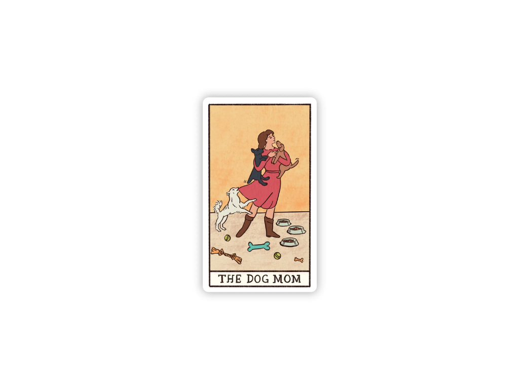 "The Dog Mom" | Tarot Card Sticker