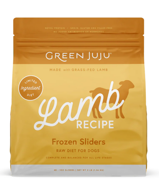 Green Juju | Dog Cat Sliders | Lamb Frozen 3Lb