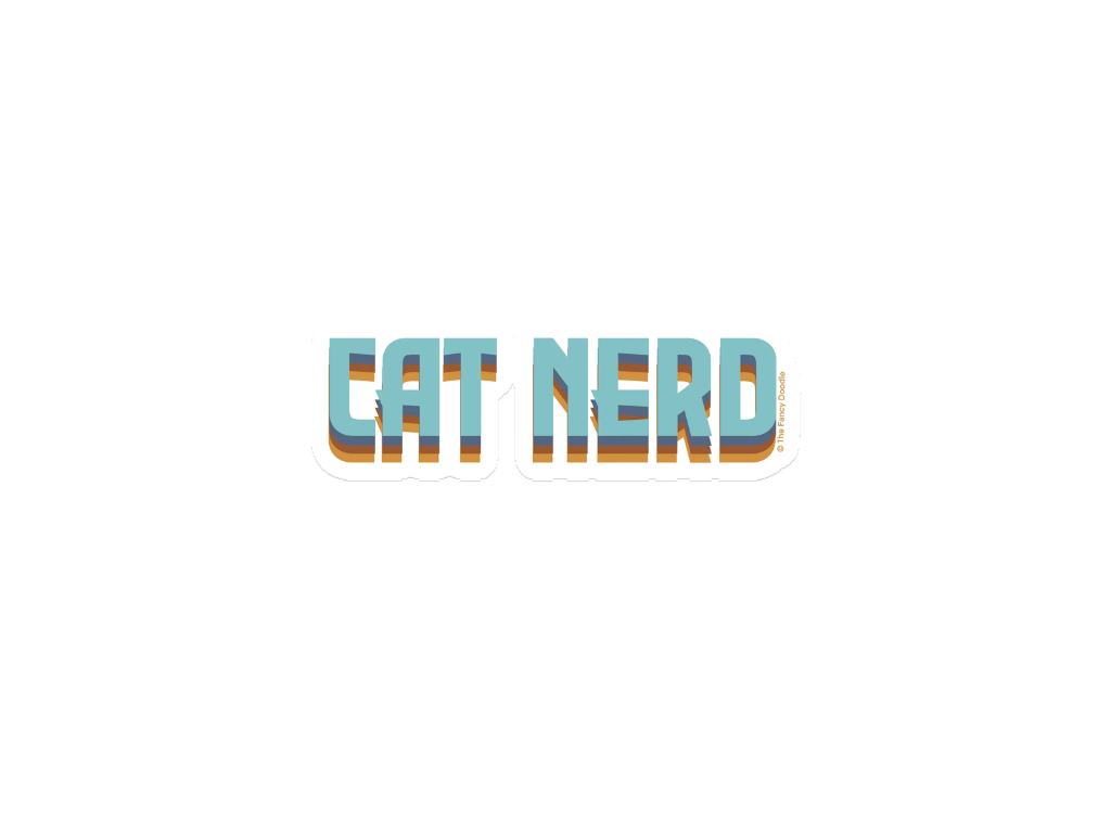 "Cat Nerd" | Sticker