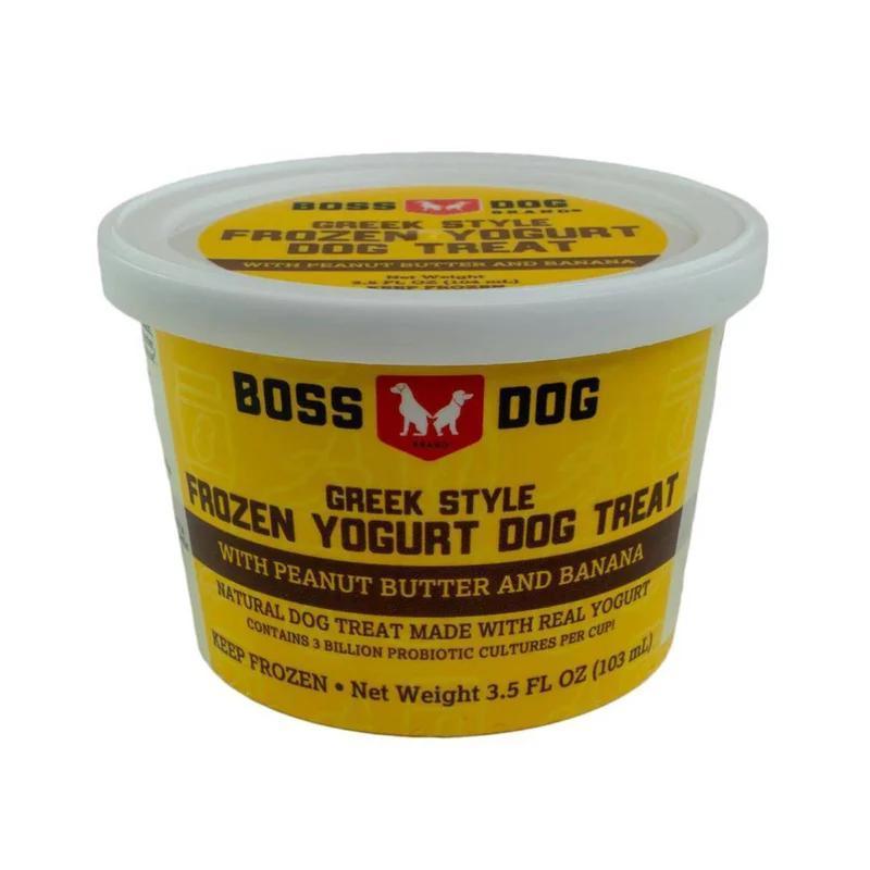 Boss Dog | Frozen Greek Yogurt Pet Treat | 3.5 oz Single Cup