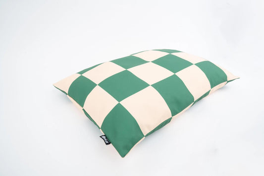 The Fritz | Dog Bed | Recycled | Machine Washable | Green Checkered