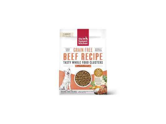 The Honest Kitchen | Grain Free Whole Food Clusters For Dogs | Beef | 5lb