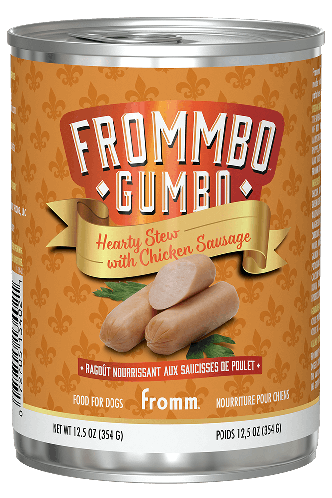 Fromm | Frommbo Gumbo | Hearty Stew with Chicken Sausage | 12.5 oz Can