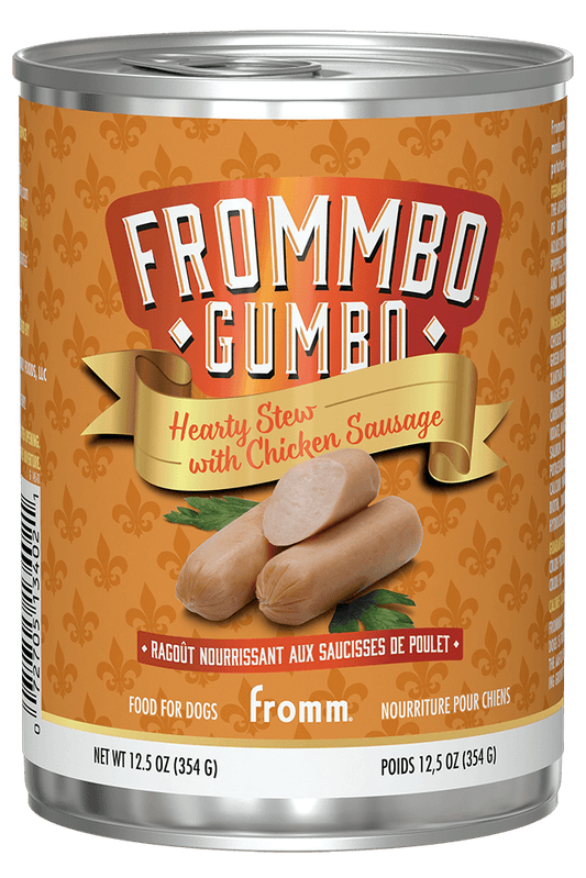 Fromm | Frommbo Gumbo | Hearty Stew with Chicken Sausage | 12.5 oz Can