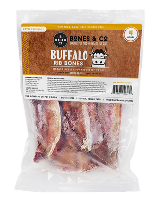 Bones & Co | Raw Frozen Buffalo Rib Bones