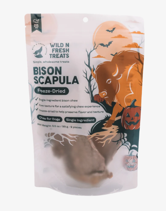 Wild n Fresh Treats | Freeze-Dried Bison Scapula | (Limited Chew)