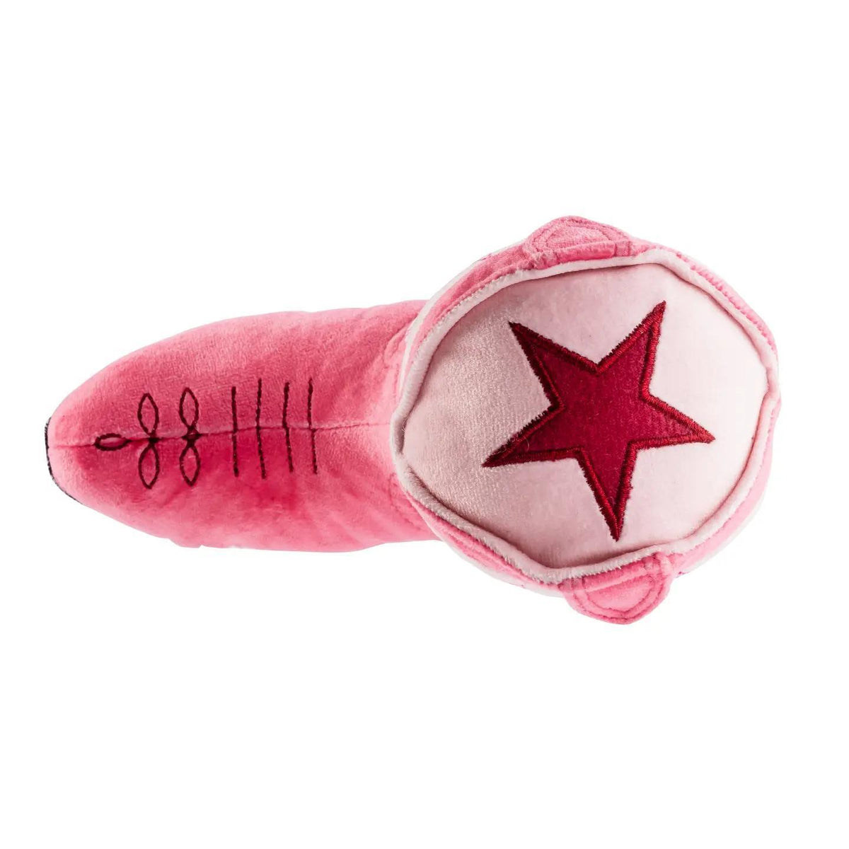 Haute Diggity Dog | Pink Western Cowgirl Boot Plush | Squeaker Dog Toy