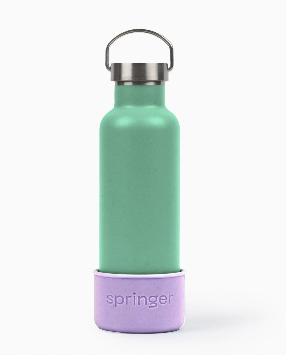 Springland Pets | Dog & Me Insulated Water Bottle | Green/Lilac