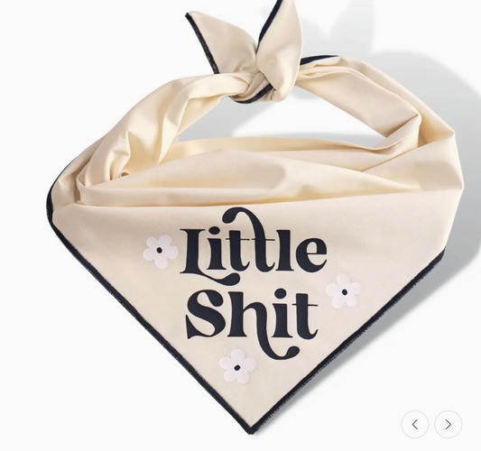 Boneyard |Little Sh*t | Funny Sassy Bandana | Navy