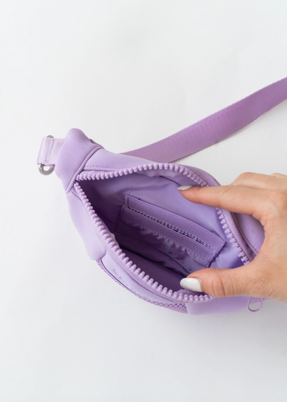 Springland Pets | Sling Bag With Dog Leash | Dog Walking System | Lilac