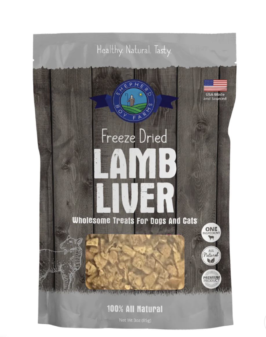 Shepherd Boy Farms | Freeze Dried Raw Treats - Lamb Liver, Small (3oz)