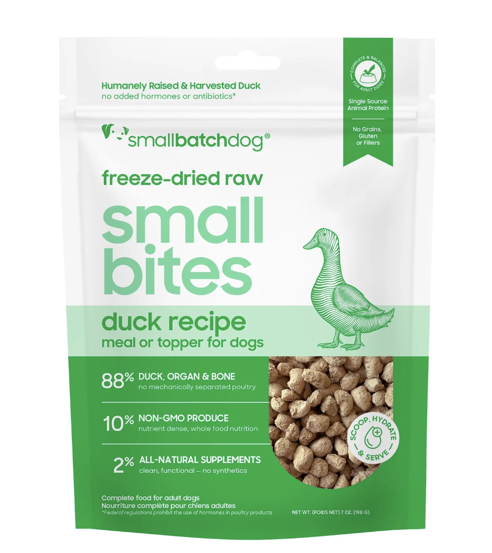 Small Batch | Dog Freeze Dried Duck Bites | 7oz