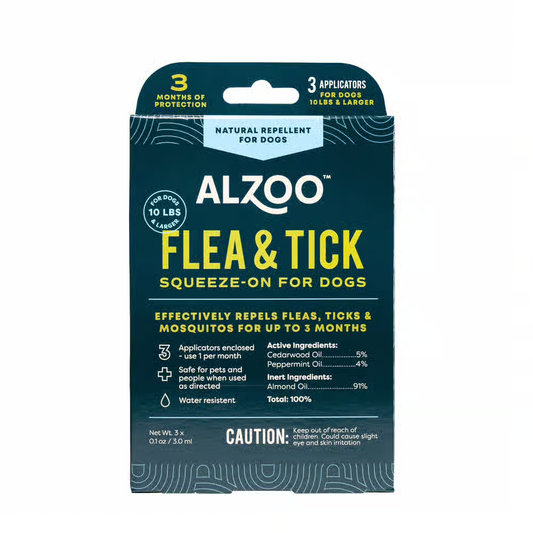 Alzoo | Plant-Based Flea & Tick Squeeze-on for Dogs