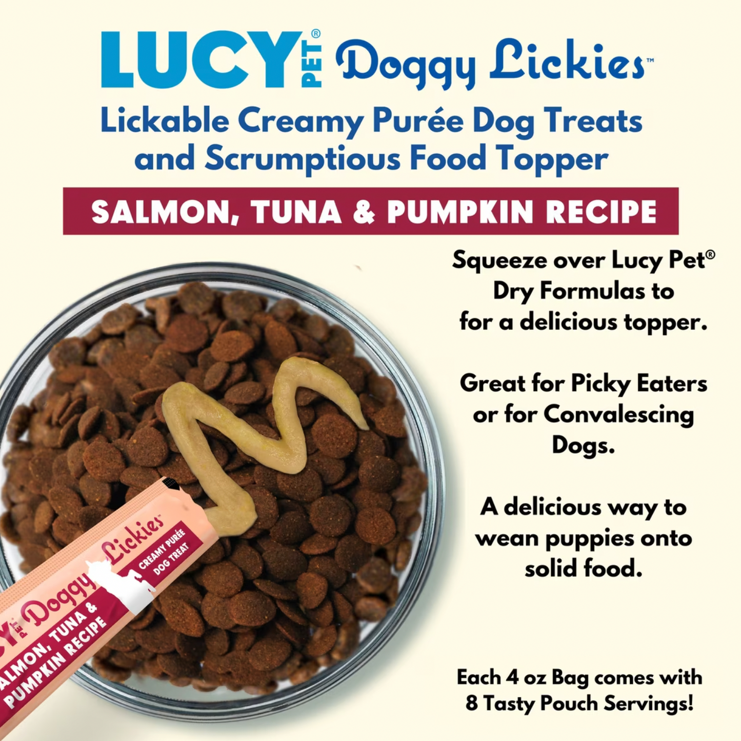 Lucy Pet | Doggy Lickies | Salmon Tuna Pumpkin