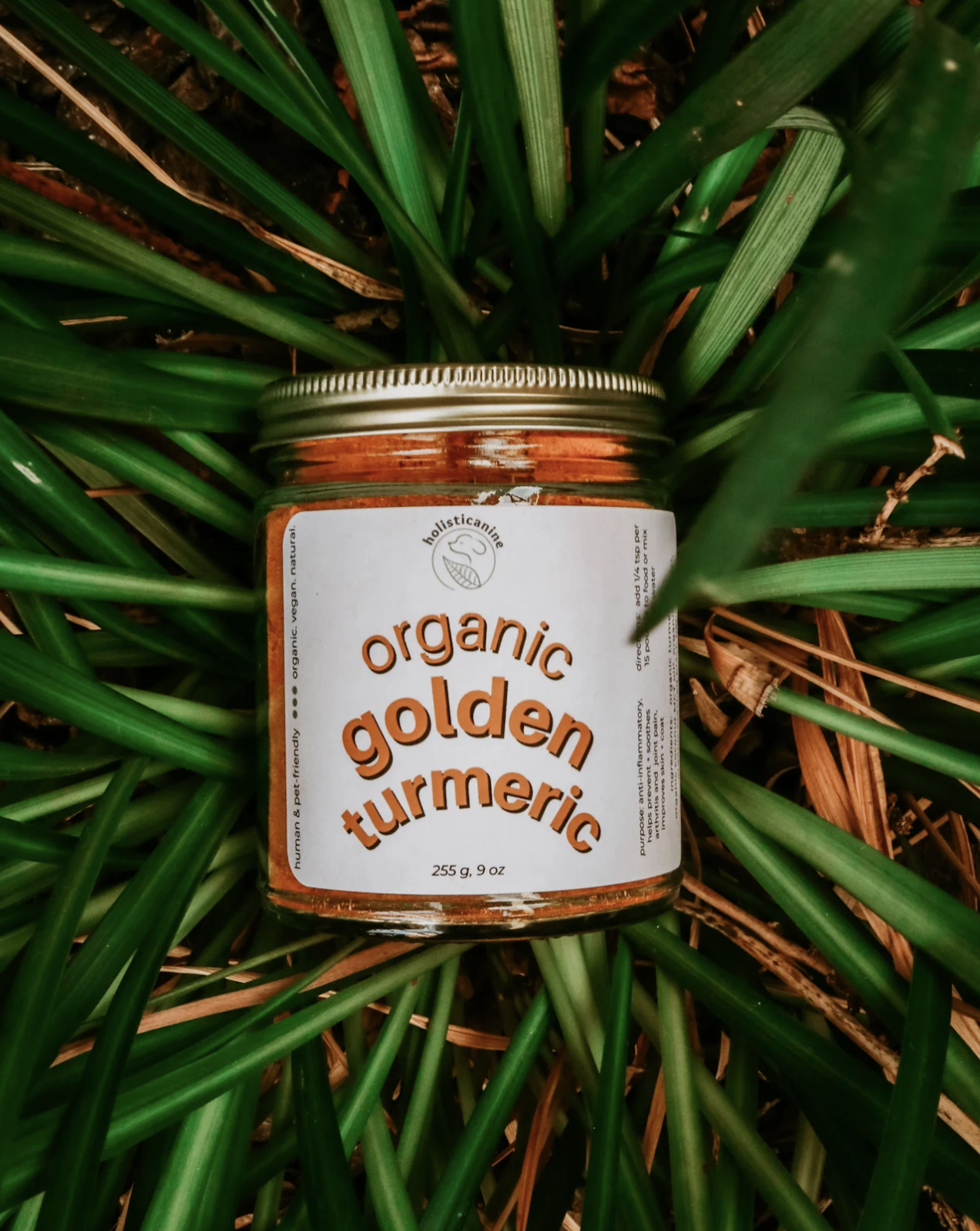 Holisticanine | Organic Golden Turmeric | Anti-Inflammatory, Arthritis + Joint Relief Supplement