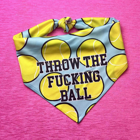 The Dapper Paw | Tie Bandana | Throw the Fucking Ball