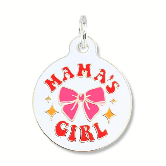 Bad Tags | Enamel Pet Tag with Scannable Id | Mama's Girl