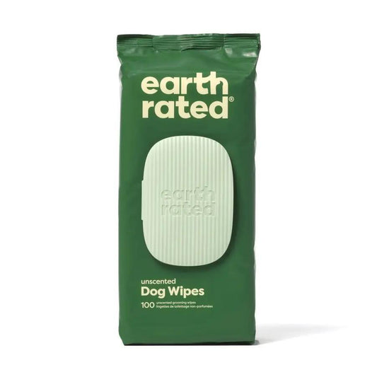 Earth Rated |Unscented Dog Grooming Wipes | 100ct