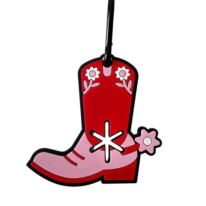 Woof & Wonder | Poopy Loop Dog Waste Bag Holder | Groovy Cowboy Boot