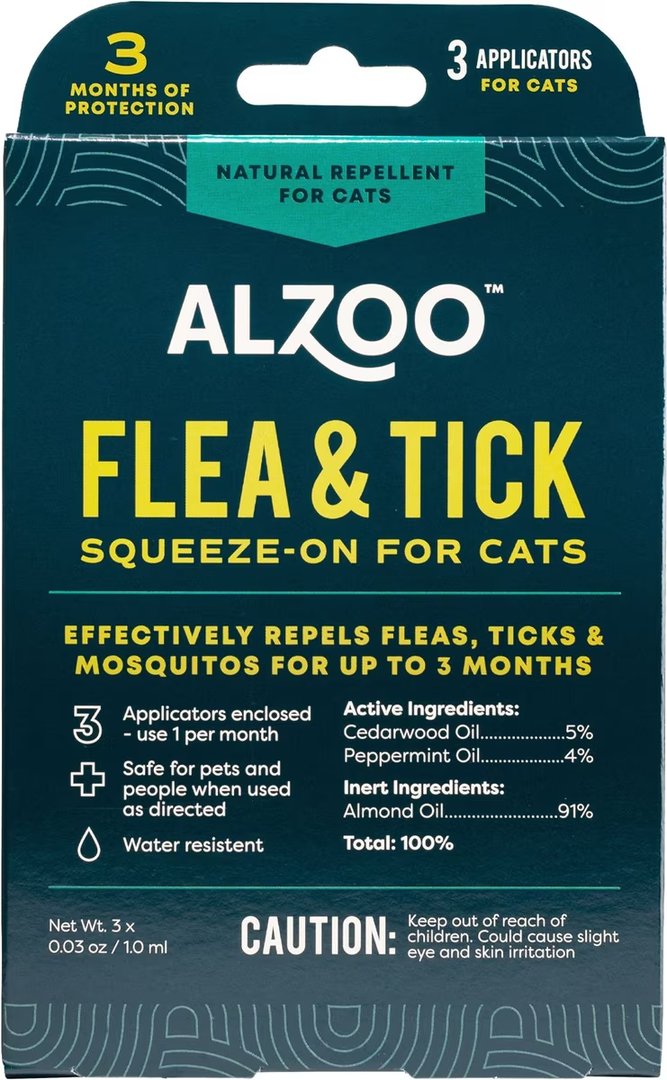 Alzoo | Plant-based Flea & Tick Squeeze-on for Cats