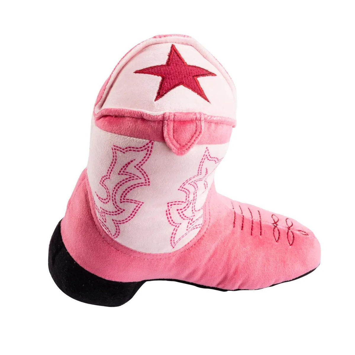 Haute Diggity Dog | Pink Western Cowgirl Boot Plush | Squeaker Dog Toy