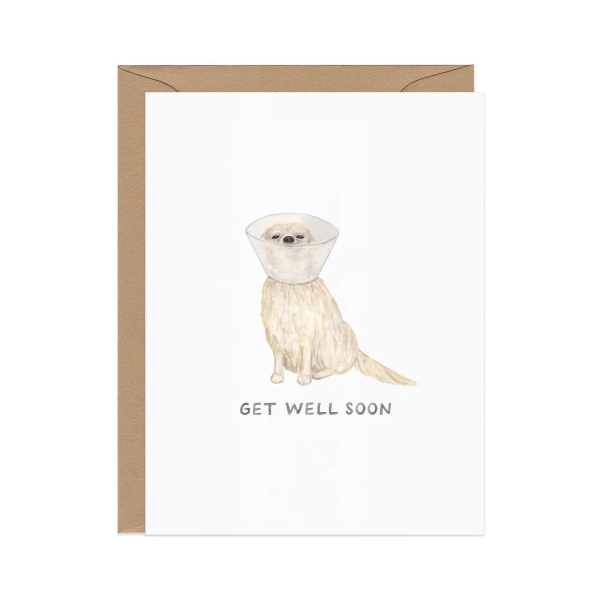 "Get Well" Pup | Animal Pun Sympathy / Support Card
