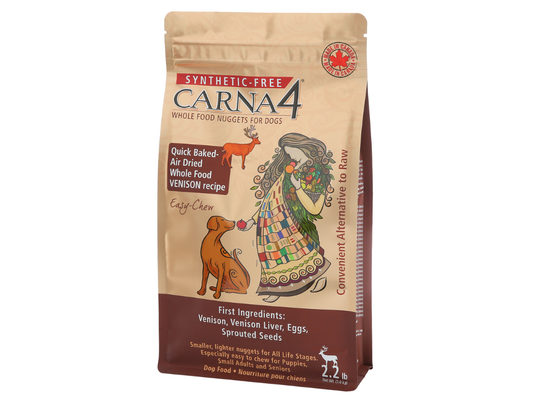 Carna4 | Grain Free Easy Chew Dry Dog Food | Venison