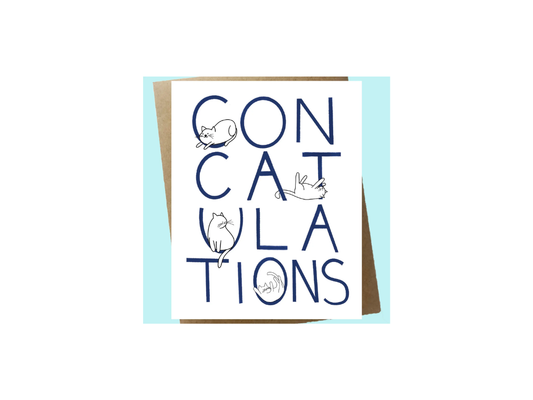 "ConCATulations" | Congratulations Card