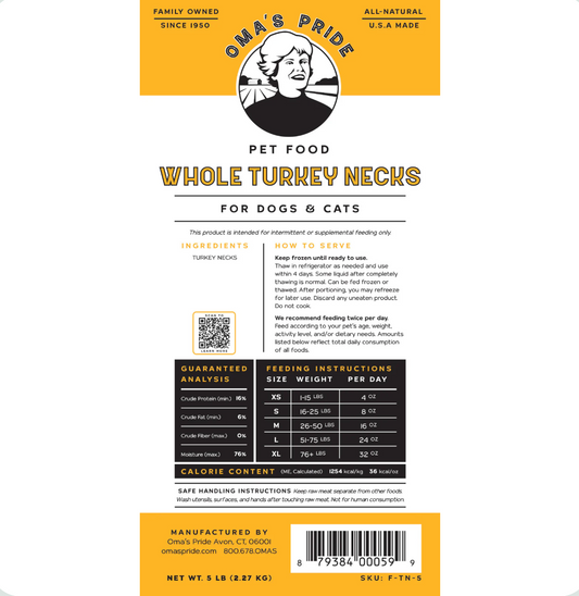 Oma's Pride | Frozen Whole Chicken Necks 12pk