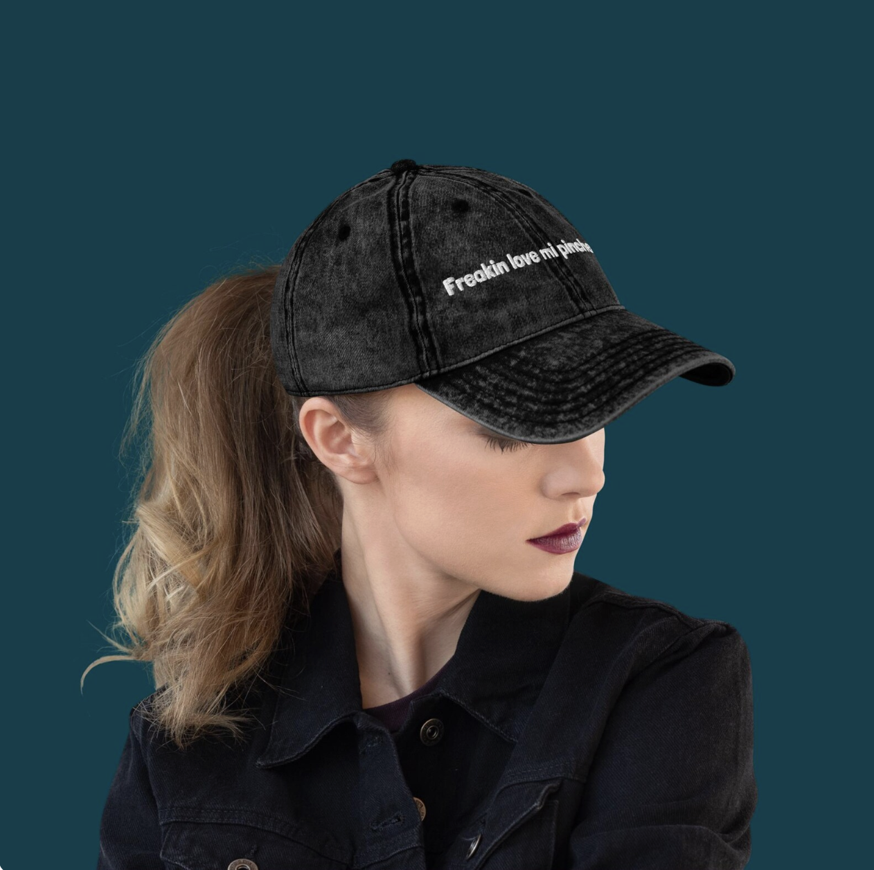 MiWowWow | Freakin Love Mi Pinche Perro | Vintage Cotton Twill Cap