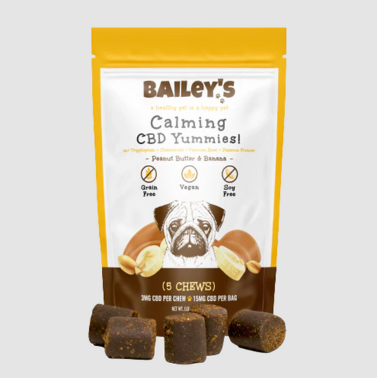 Bailey's | Calming CBD Yummies! | Peanut Butter & Banana Flavor