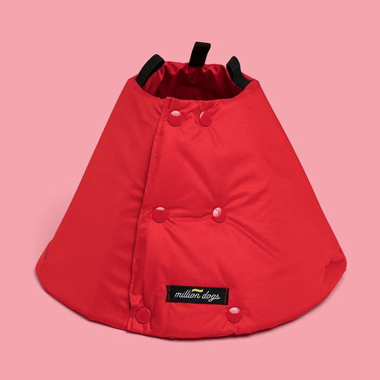 Million Dog | Red Healing Cone Premium Recovery Collar
