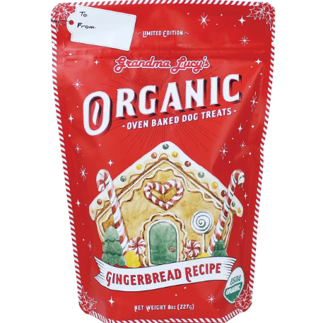 Grandma Lucy's | Organic Oven Baked Dog Treats | Gingerbread Recipe