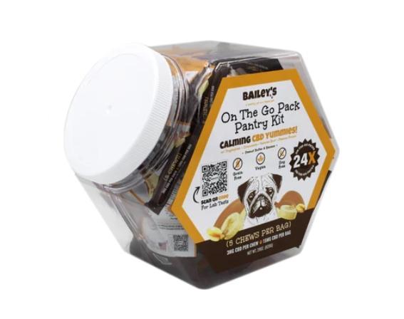 Bailey's | On The Go 5ct Pack | Calming CBD Yummies! | Peanut Butter & Banana Flavor