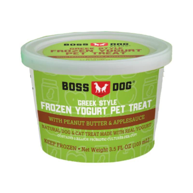 Boss Dog | Frozen Greek Yogurt Pet Treat | 3.5 oz Single Cup