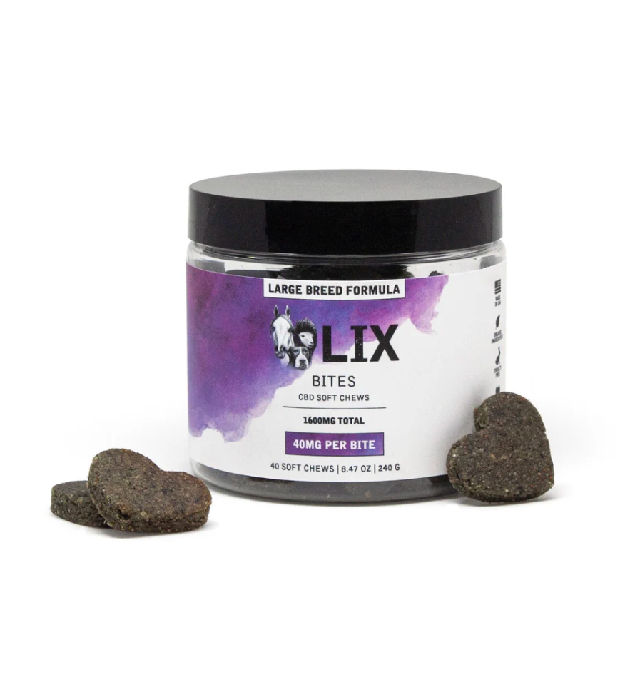 LIX Bites | Large Breed Formula | 40MG Per Soft Bite | 40 count