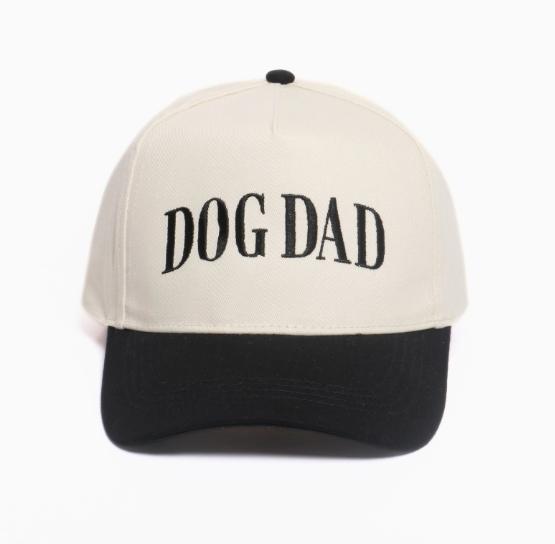 Dog Dad Embroidery 5 Panel Two Tone Cap